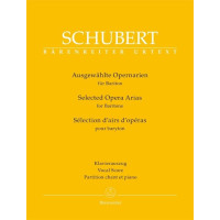 Franz Schubert: Selected Opera Arias For Baritone (noty na klavír, zpěv)