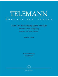 Georg Philipp Telemann: Gott der Hoffnung erfülle euch TVWV 1:634 (noty na klavír, zpěv)