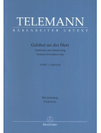 Georg Philipp Telemann: Gelobet sei der Herr (noty na klavír, zpěv)