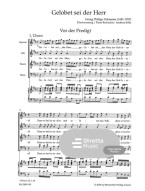 Georg Philipp Telemann: Gelobet sei der Herr (noty na klavír, zpěv)