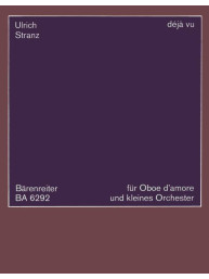 Ulrich Stranz: Deja vu (noty, studijní partitura)