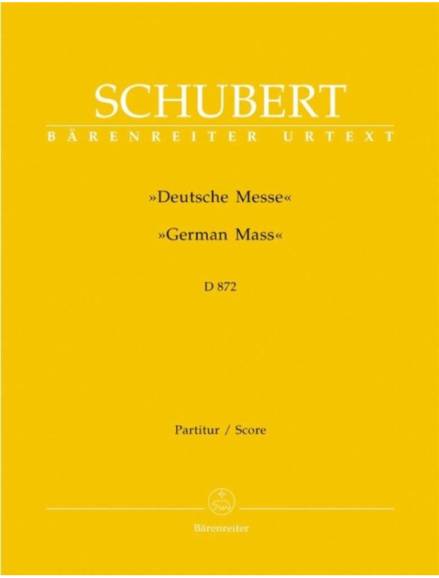 Franz Schubert: German Mass D 872 (noty, partitura)