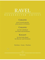 Maurice Ravel: Concerto for the Left Hand (noty, partitura)