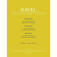 Maurice Ravel: Concerto for the Left Hand (noty, partitura)
