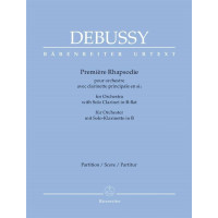Claude Debussy: Premiere Rhapsodie (noty, partitura)