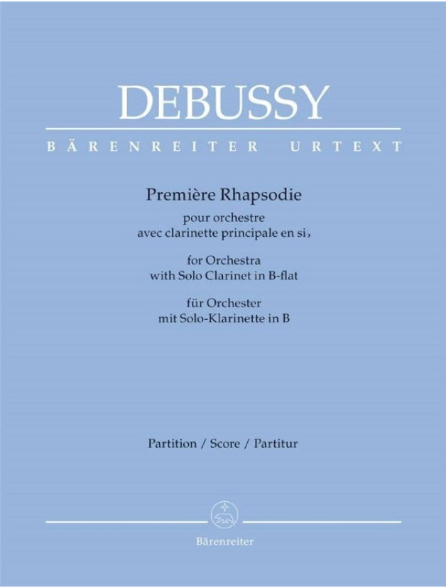 Claude Debussy: Premiere Rhapsodie (noty, partitura)