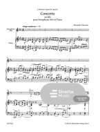 Alexander Glazunov: Concerto in E-flat Major op. 109 (noty na altsaxofon, klavír)