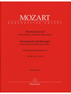 W.A. Mozart: Divertimento in B-flat major K. 287 (noty, partitura)