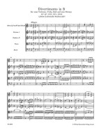 W.A. Mozart: Divertimento in B-flat major K. 287 (noty, partitura)