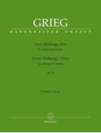 Edvard Grieg: Aus Holbergs Zeit Op. 40 (noty, partitura) Edvard Grieg: Aus Holbergs Zeit Op. 40 (noty, partitura)