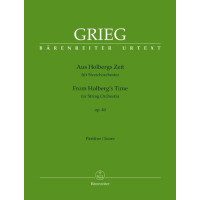 Edvard Grieg: Aus Holbergs Zeit Op. 40 (noty, partitura)