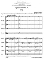 Beethoven: Symphony No.6 In F Op.68 Pastorale (noty, partitura)