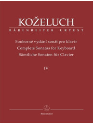 Leopold Koželuh: Complete Sonatas for Keyboard 4 (noty na klavír)