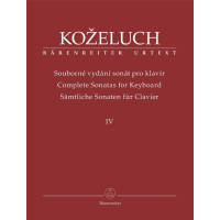 Leopold Koželuh: Complete Sonatas for Keyboard 4 (noty na klavír)