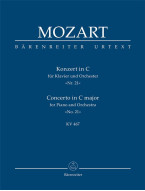 W.A. Mozart: Concerto No. 21 in C major K. 467 (noty, studijní partitura)