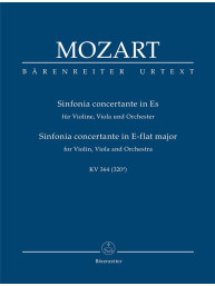 W.A. Mozart: Sinfonia concertante in E-flat major K.364 (noty, studijní partitura)