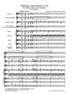 W.A. Mozart: Sinfonia concertante in E-flat major K.364 (noty, studijní partitura)