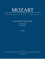 W.A. Mozart: Eine kleine Nachtmusik for strings K. 525 (noty, studijní partitura)