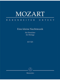 W.A. Mozart: Eine kleine Nachtmusik for strings K. 525 (noty, studijní partitura)