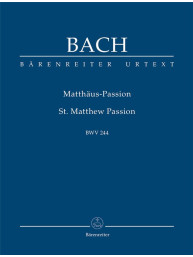 J.S. Bach: St. Matthew Passion BWV 244 (noty, studijní partitura)