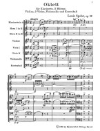 Louis Spohr: Oktett (noty, studijní partitura)