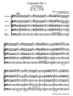 Antonio Vivaldi: The Four Seasons (noty, studijní partitura)