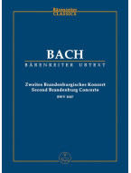 J.S. Bach: Brandenburg Concerto No.2 In F Major, BWV 1047 (noty, studijní partitura)