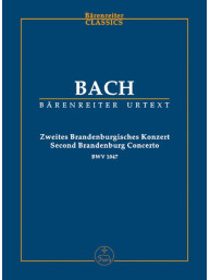 J.S. Bach: Brandenburg Concerto No.2 In F Major, BWV 1047 (noty, studijní partitura)
