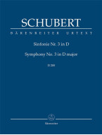 Franz Schubert: Symphony No.3 In D Major - D 200 (noty, studijní partitura)