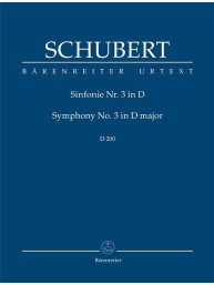 Franz Schubert: Symphony No.3 In D Major - D 200 (noty, studijní partitura)