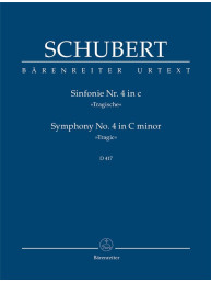 Franz Schubert: Symphony No.4 In C Minor - D 417 Tragic (noty, studijní partitura)