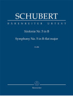 Franz Schubert: Symphony No.5 In B-Flat Major D 485 (noty, studijní partitura)