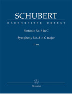 Franz Schubert: Symphony No. 8 in C major D 944 (noty, studijní partitura)