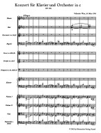 W.A. Mozart: Concerto In C Minor No. 24 K.491 (noty, studijní partitura)
