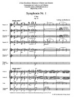 Beethoven: Symphony No.1 In C Major Op.21 (noty, studijní partitura)