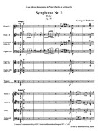Beethoven: Symphony No.2 In D Major Op.36 (noty, studijní partitura)