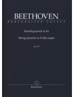 Beethoven: String Quartet In E-Flat Major Op. 127 (noty, studijní partitura)