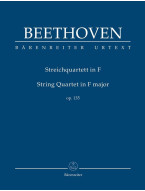 Beethoven: String Quartet In F Major Op. 135 (noty, studijní partitura)