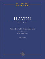Joseph Haydn: Missa Brevis Sancti Joannis De Deo Hob. XXII:7 (noty, studijní partitura)