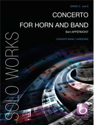 Bert Appermont: Concerto for Horn and Band (noty pro koncertní orchestr, party, partitura)