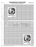 Bert Appermont: Humperdinck Variations (noty pro koncertní orchestr, party, partitura)