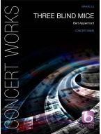 Bert Appermont: Three Blind Mice (noty pro koncertní orchestr, party, partitura)