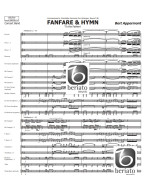 Bert Appermont: Fanfare & Hymn (noty pro koncertní orchestr, party, partitura)