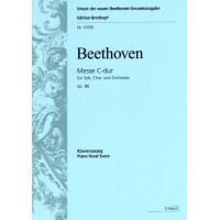 Ludwig van Beethoven: Messe C-dur op. 86 (noty na klavír, zpěv)