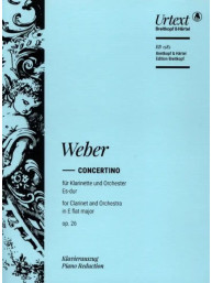 Carl Maria von Weber: Concertino Es-Dur op. 26 (noty na klarinet, klavír)