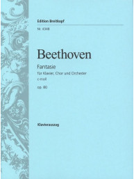 Ludwig van Beethoven: Choral Fantasia in C minor Op. 80 (noty na klavír, zpěv)