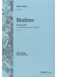 Johannes Brahms: Rhapsodie Op.53 (noty na klavír, zpěv)