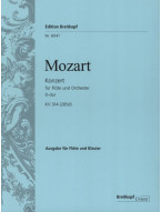 W.A. Mozart: Flute Concerto No. 2 In D Major KV 314 (noty na příčnou flétnu, klavír)