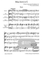 W.A. Mozart: Missa Brevis In G K.140 (noty na klavír, zpěv)