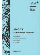 W.A. Mozart: Missa Brevis C Major KV 220 (noty na klavír, zpěv)